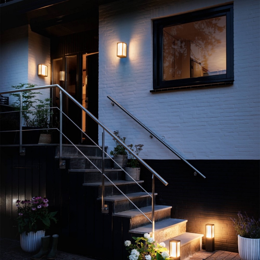 Philips - LED RGBW Dimmable outdoor wall light Hue IMPRESS 2xLED/8W/230V 2000-6500K IP44