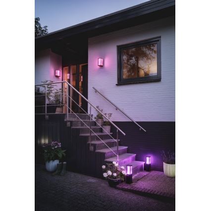 Philips - LED RGBW Dimmable outdoor wall light Hue IMPRESS 2xLED/8W/230V IP44