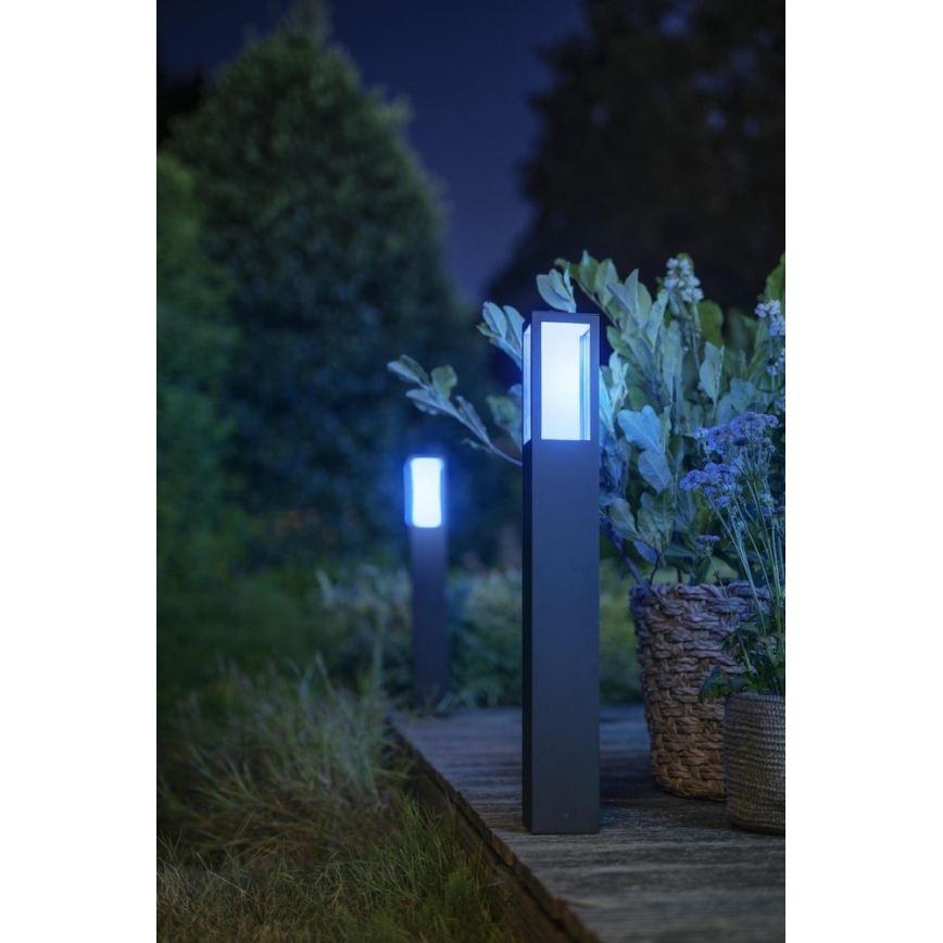 Philips 17432/30/P7 - LED RGB Outdoor lamp HUE IMPRESS 2xLED/8W/230V IP44