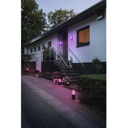 Philips 17432/30/P7 - LED RGB Outdoor lamp HUE IMPRESS 2xLED/8W/230V IP44