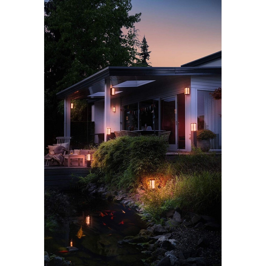 Philips 17432/30/P7 - LED RGB Outdoor lamp HUE IMPRESS 2xLED/8W/230V IP44