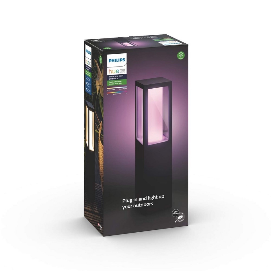 Philips 17434/30/P7 - LED RGB Outdoor lamp HUE IMPRESS 2xLED/8W/230V IP44