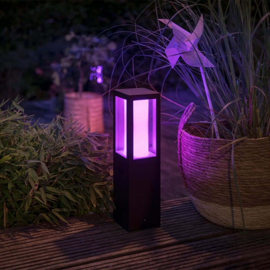 Philips 17434/30/P7 - LED RGB Outdoor lamp HUE IMPRESS 2xLED/8W/230V IP44