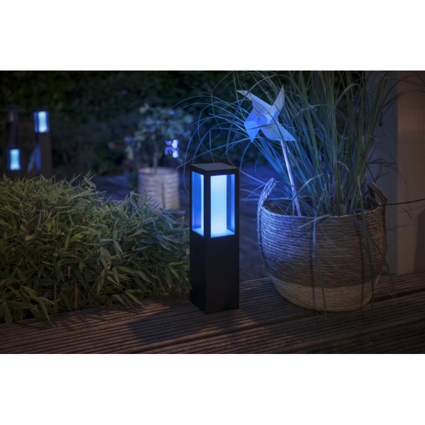 Philips 17434/30/P7 - LED RGB Outdoor lamp HUE IMPRESS 2xLED/8W/230V IP44