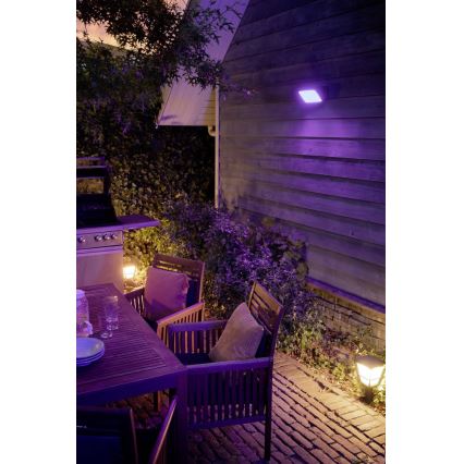 Philips - LED RGBW Dimmable outdoor reflektor Hue DISCOVER 2xLED/15W/230V 2000-6500K IP44