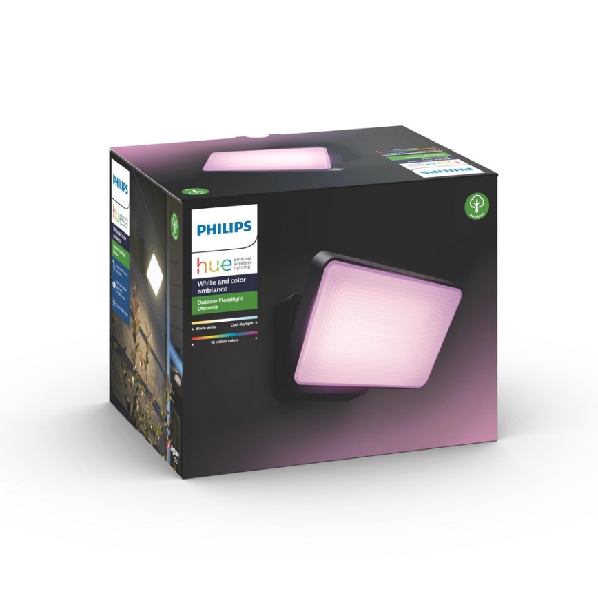 Philips - LED RGBW Dimmable outdoor reflektor Hue DISCOVER 2xLED/15W/230V 2000-6500K IP44