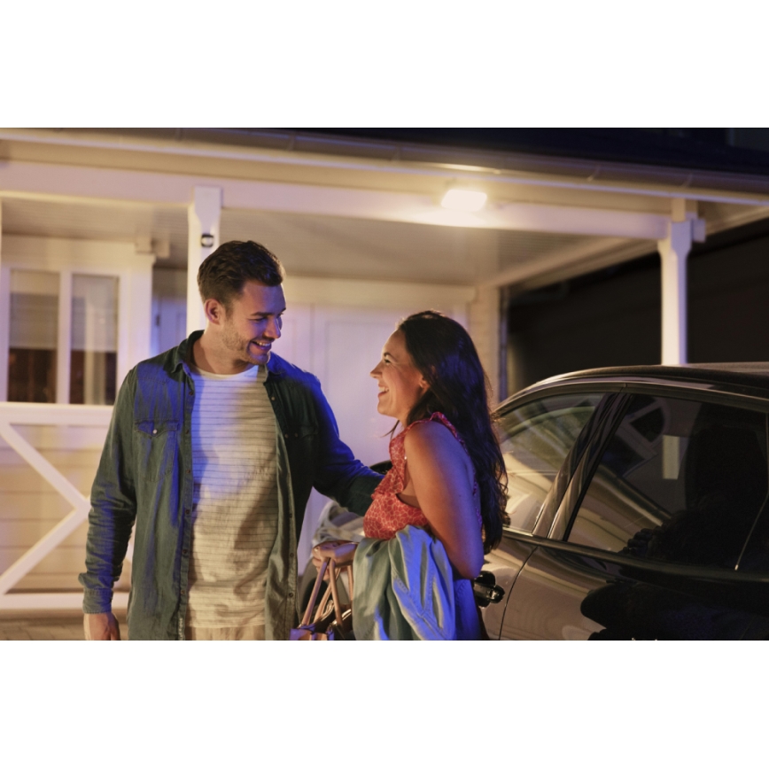 Philips 17436/30/P7 - LED Outdoor spotlight HUE WARM WHITE 2xLED/15W/230V IP44