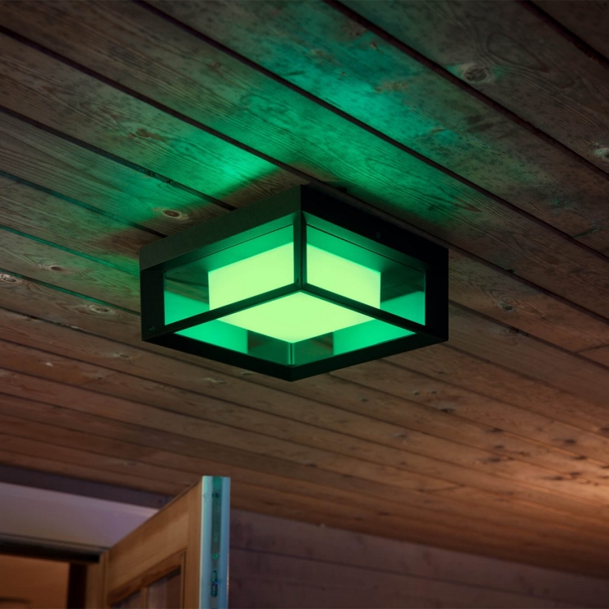 Philips - LED RGBW Dimmable outdoor wall light Hue ECONIC LED/15W/230V 2000-6500K IP44
