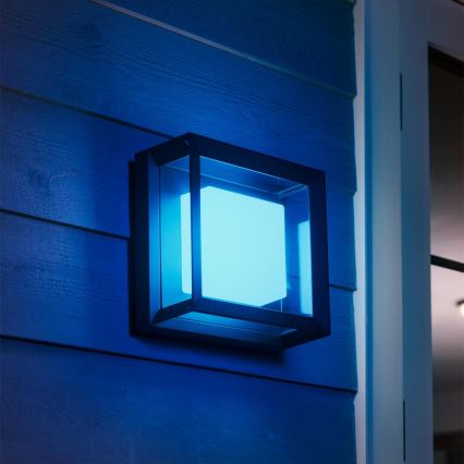 Philips - LED RGBW Dimmable outdoor wall light Hue ECONIC LED/15W/230V 2000-6500K IP44