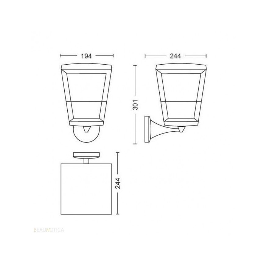 Philips - LED RGBW Dimmable outdoor wall light Hue ECONIC LED/15W/230V IP44