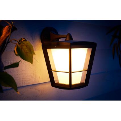 Philips - LED RGBW Dimmable outdoor wall light Hue ECONIC LED/15W/230V 2000-6500K IP44