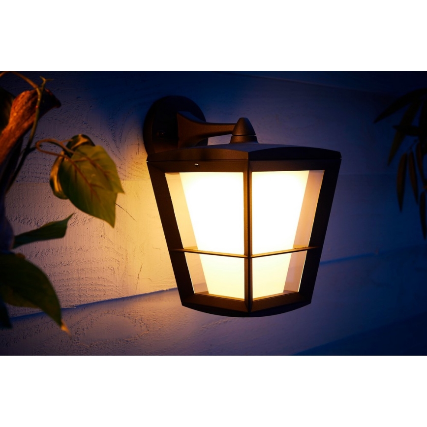 Philips - LED RGBW Dimmable outdoor wall light Hue ECONIC LED/15W/230V 2000-6500K IP44
