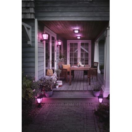 Philips - LED RGBW Dimmable outdoor wall light Hue ECONIC LED/15W/230V 2000-6500K IP44