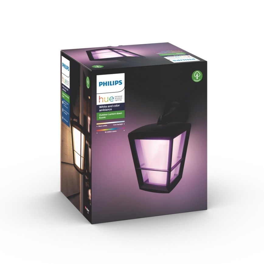Philips - LED RGBW Dimmable outdoor wall light Hue ECONIC LED/15W/230V 2000-6500K IP44