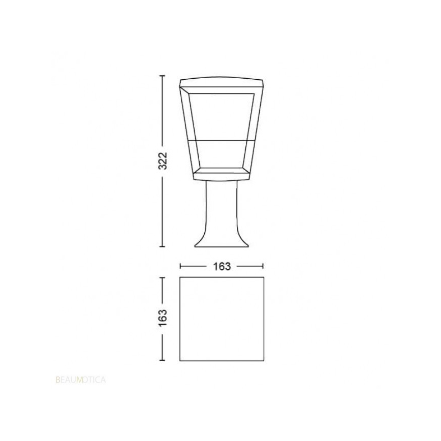 Philips 17441/30/P7 - LED RGB Outdoor lamp HUE ECONIC LED/15W/230V IP44