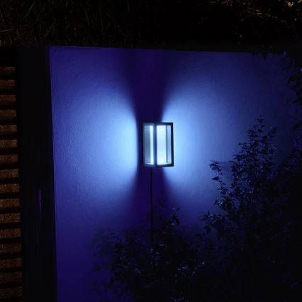 Philips - LED RGBW Dimmable outdoor wall light Hue IMPRESS 2xLED/8W/24V 2000-6500K IP44