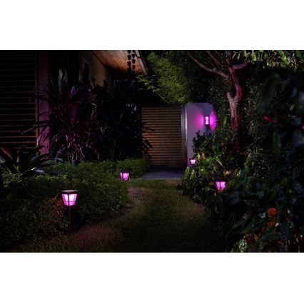 Philips - LED RGBW Dimmable outdoor wall light Hue IMPRESS 2xLED/8W/24V 2000-6500K IP44