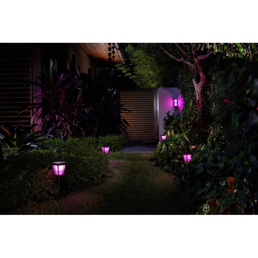 Philips - LED RGBW Dimmable outdoor wall light Hue IMPRESS 2xLED/8W/24V 2000-6500K IP44