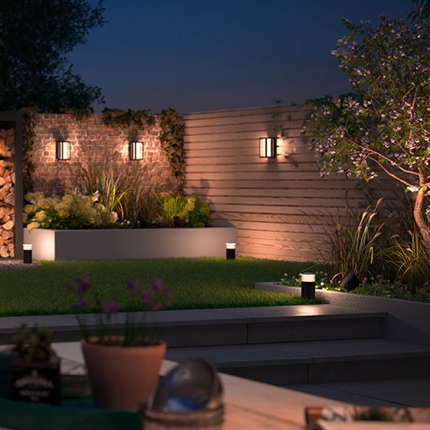 Philips - LED RGBW Dimmable outdoor wall light Hue IMPRESS 2xLED/8W/24V 2000-6500K IP44