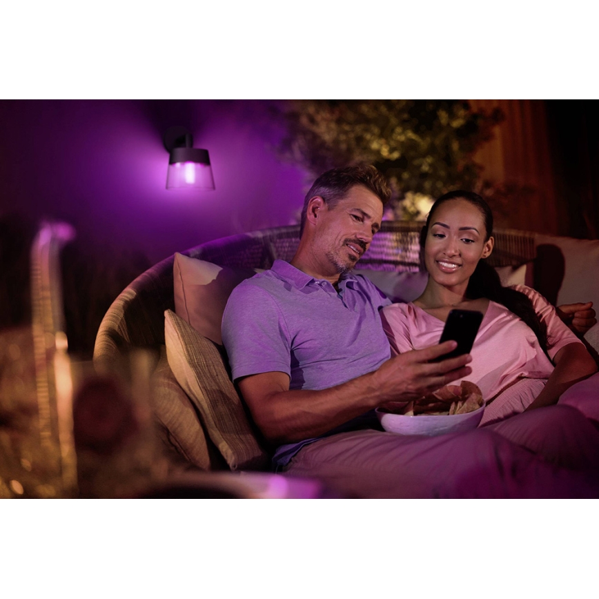 Philips - LED RGBW Dimmable outdoor wall light Hue ATTRACT LED/8W/230V 2000-6500K IP44