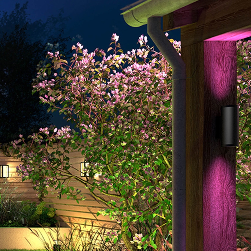 Philips - LED RGBW Dimmable outdoor wall light Hue APPEAR 2xLED/8W/230V IP44