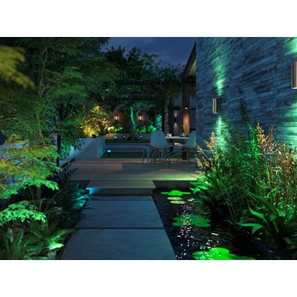 Philips - LED RGBW Dimmable outdoor wall light Hue APPEAR 2xLED/8W/230V IP44