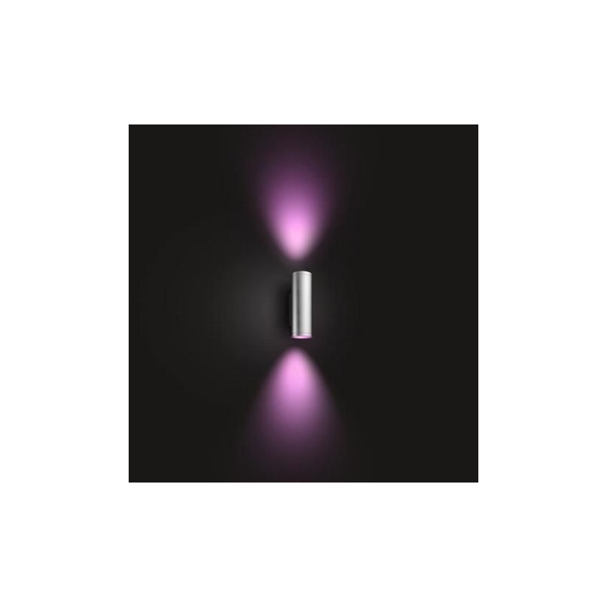 Philips - LED RGBW Dimmable outdoor wall light Hue APPEAR 2xLED/8W/230V IP44