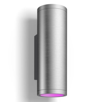 Philips - LED RGBW Dimmable outdoor wall light Hue APPEAR 2xLED/8W/230V IP44