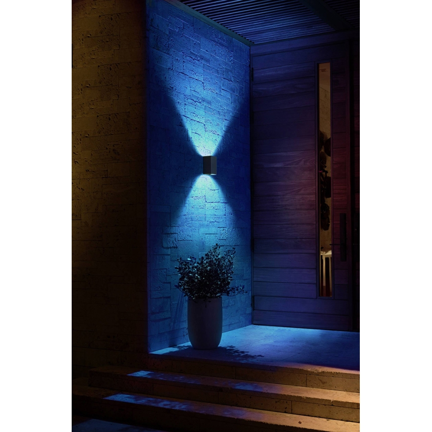Philips - LED RGBW Dimmable outdoor wall light Hue RESONATE 2xLED/8W/230V 2000-6500K IP44