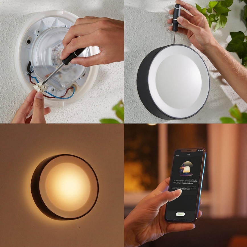 Philips - LED RGBW Dimmable outdoor wall light Hue DAYLO LED/15W/230V 2000-6500K IP44