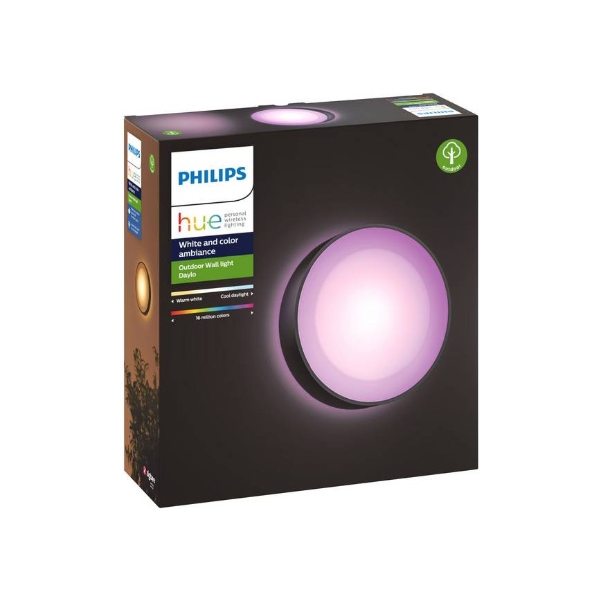 Philips - LED RGBW Dimmable outdoor wall light Hue DAYLO LED/15W/230V 2000-6500K IP44