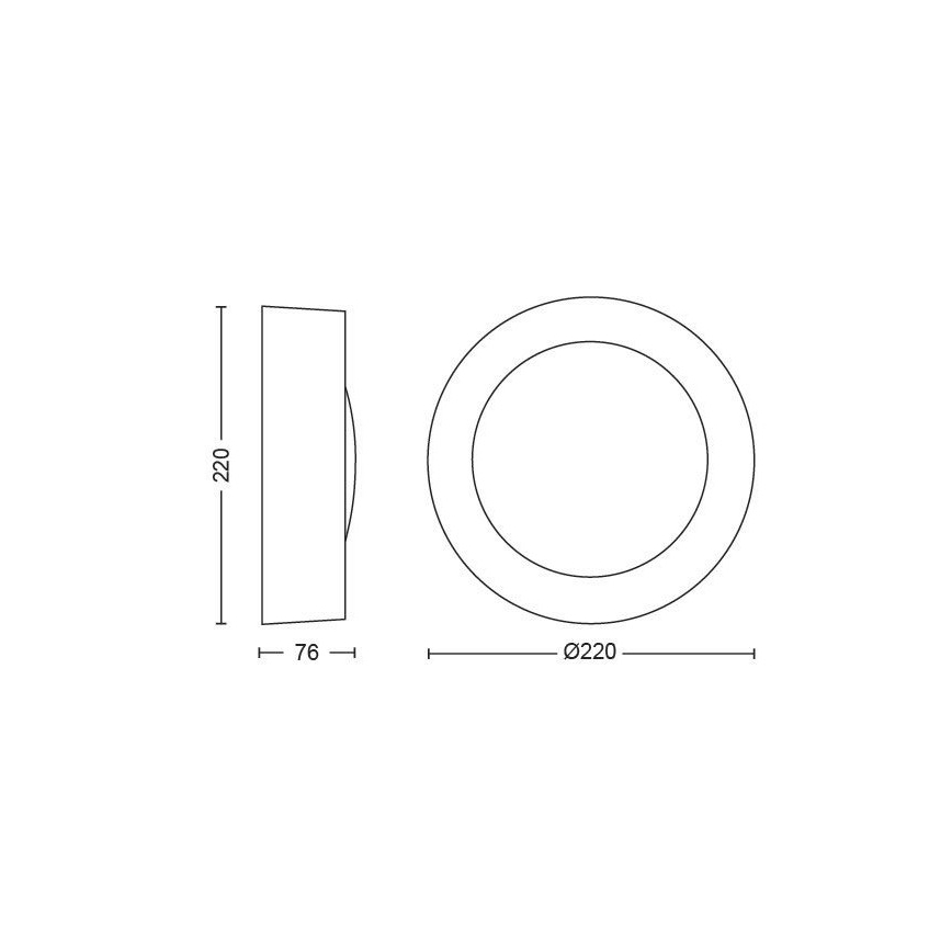 Philips - LED RGBW Dimmable outdoor wall light Hue DAYLO LED/15W/230V 2000-6500K IP44