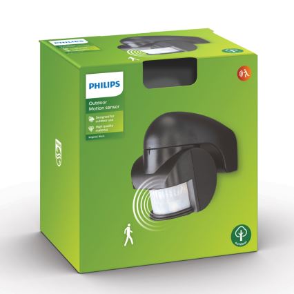 Philips - Outdoor motion sensor IP44 black