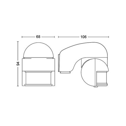 Philips - Outdoor motion sensor IP44 grey