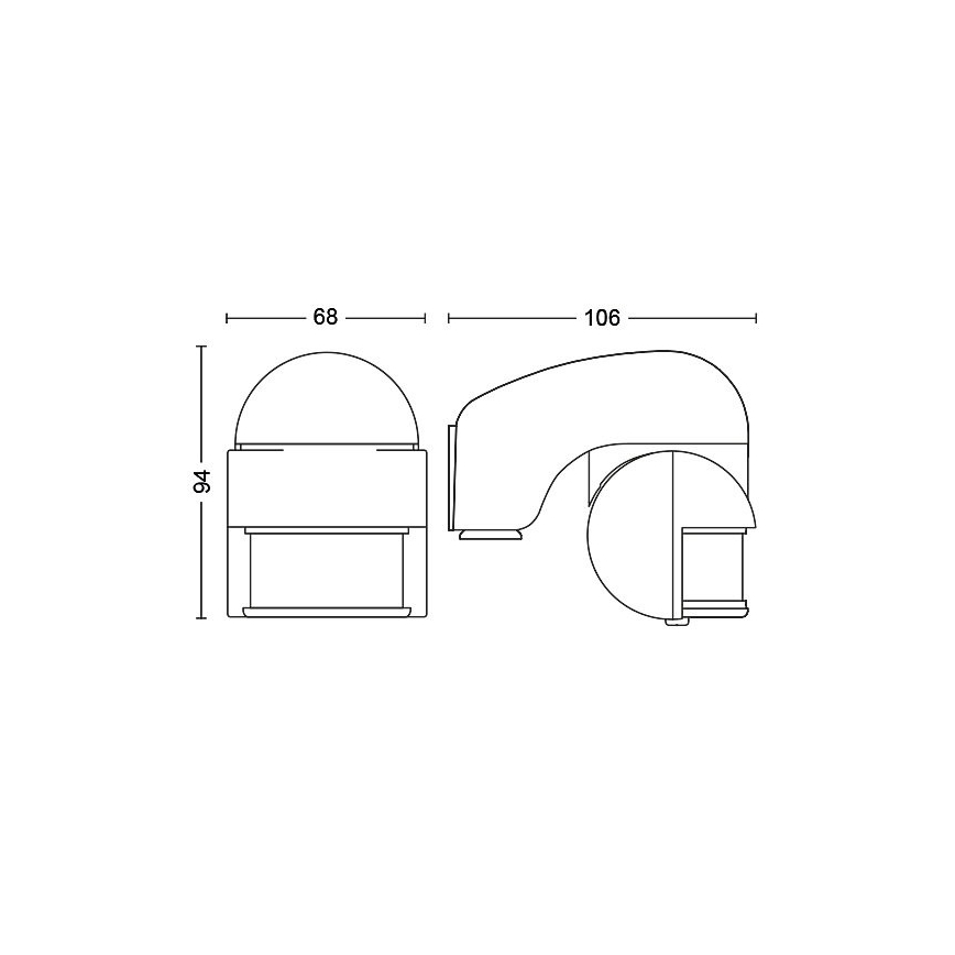 Philips - Outdoor motion sensor IP44 grey