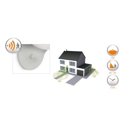 Philips 17808/87/16 - LED solar light with a sensor MYGARDEN DUSK 1xLED/1W/3.7V