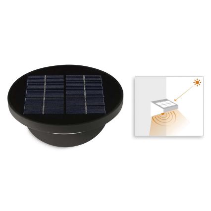 Philips - LED Outdoor solar light with a sensor 1xLED/1W/3,7V IP44