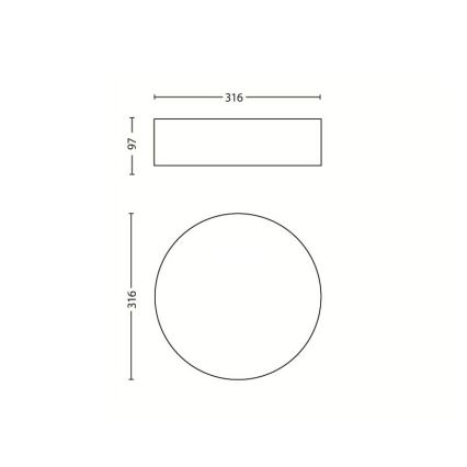 Philips - Ceiling light 2xE27/23W/230V