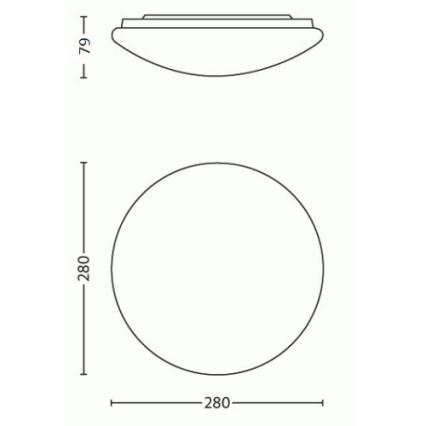 Philips - LED ceiling light LED/9,6W/230V