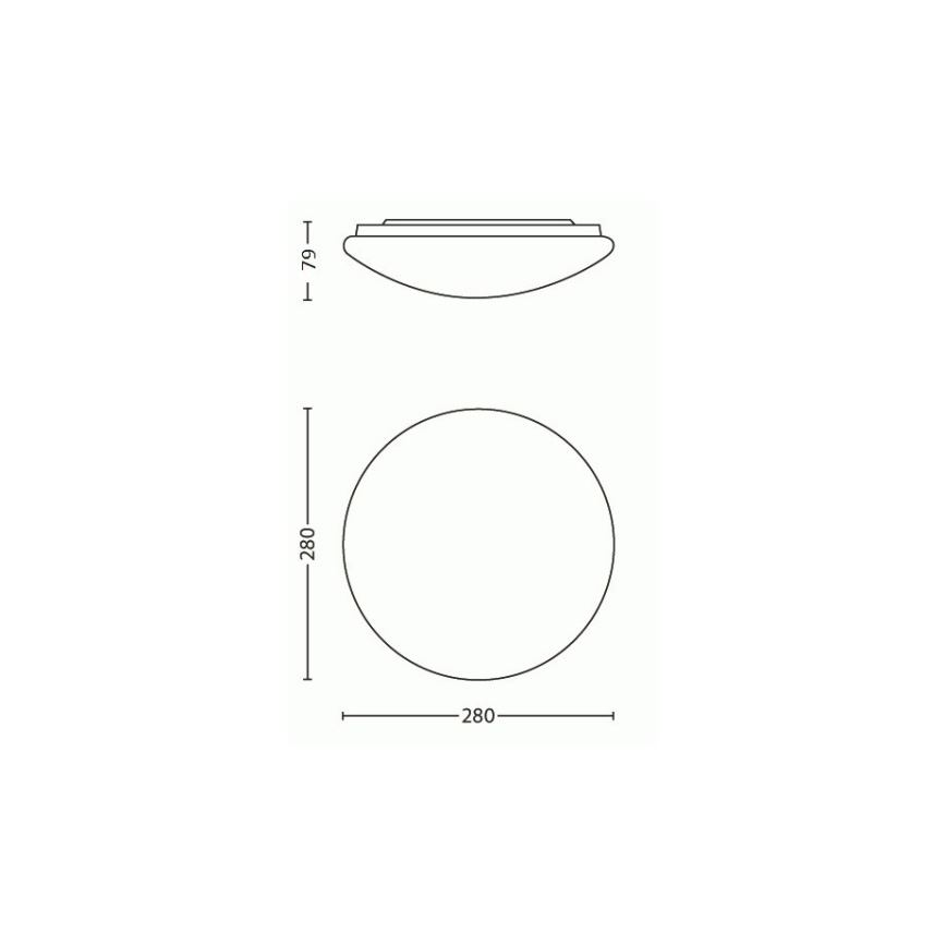 Philips - LED ceiling light LED/9,6W/230V