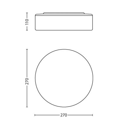 Philips 32081/31/16 - Bathroom light MYBATHROOM POOL 1xE27/20W/230V IP44