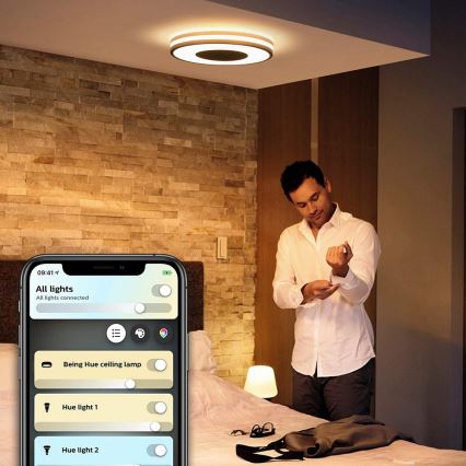 Philips - Hue BEING Dimmable LED Light 27W/230V + Remote Control