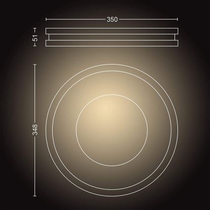 Philips - LED Dimmable light Hue BEING LED/27W/230V + remote control