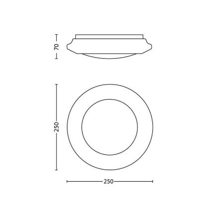 Philips - LED ceiling light LED/6W/230V 4000K