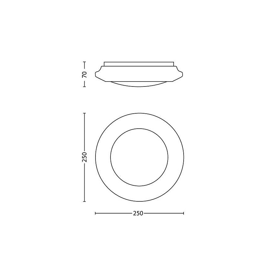 Philips - LED ceiling light LED/6W/230V 4000K