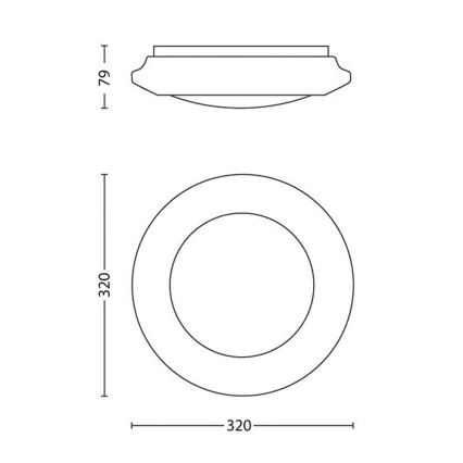 Philips - LED ceiling light LED/16W/230V 4000K