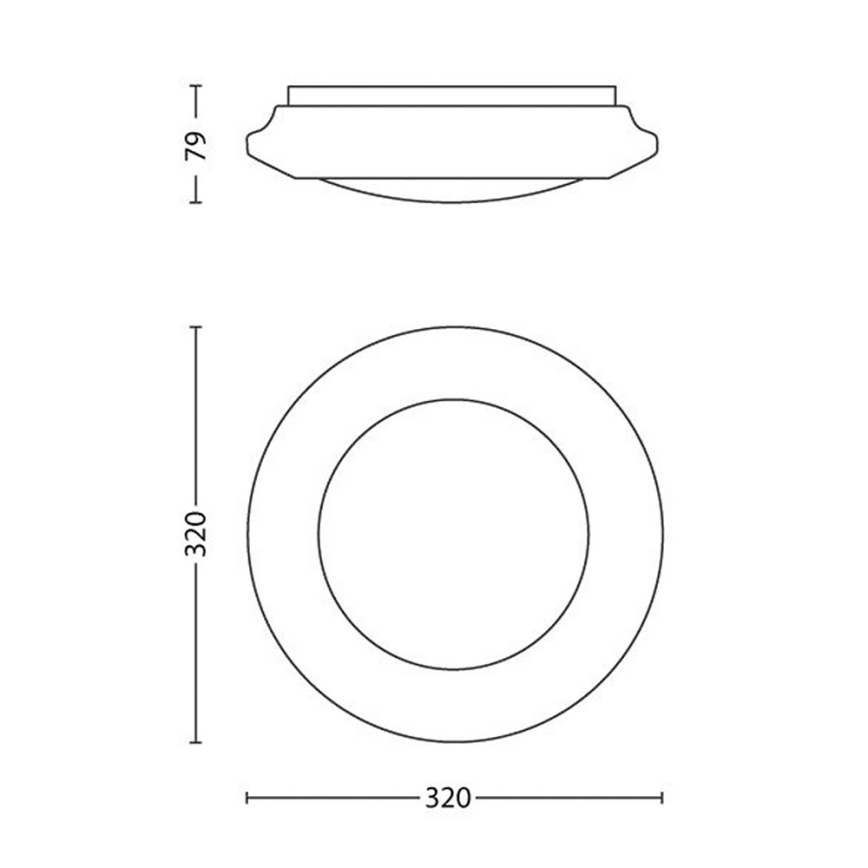 Philips - LED ceiling light LED/16W/230V 4000K