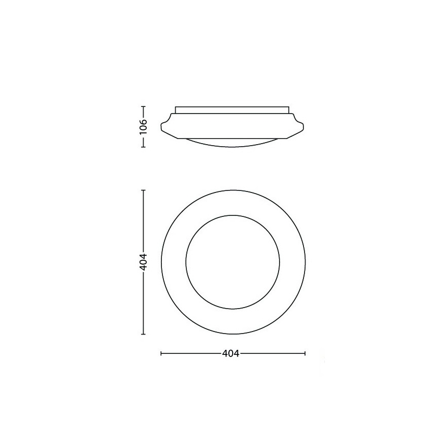 Philips - LED Ceiling light LED/22W/230V 4000K
