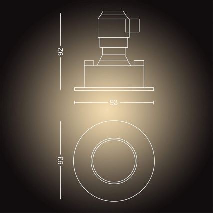 Philips - LED Dimmable bathroom light Hue ADORE 1xGU10/5W/230V IP44