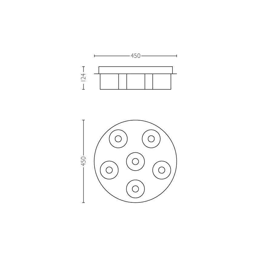 Philips 36446/11/P1 - LED Dimmable ceiling light INSTYLE BYZANTIN 6xLED/5W/230V